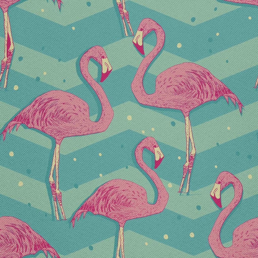 OUTDOOR DEKOSTOFFE OXFORD - Motiv geometrisch Blätter