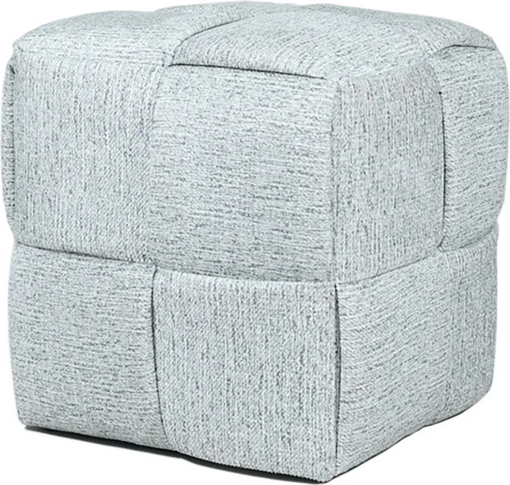 Pouf Wiki WIKI 42,5 cm en tissu coloré - Design cubique confortable