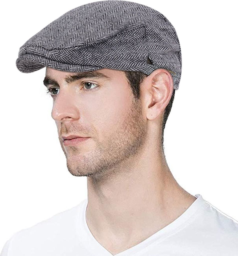 Herren-Baskenmütze Brett in Grau – Stilvoll und Warm für den Winter KP12198