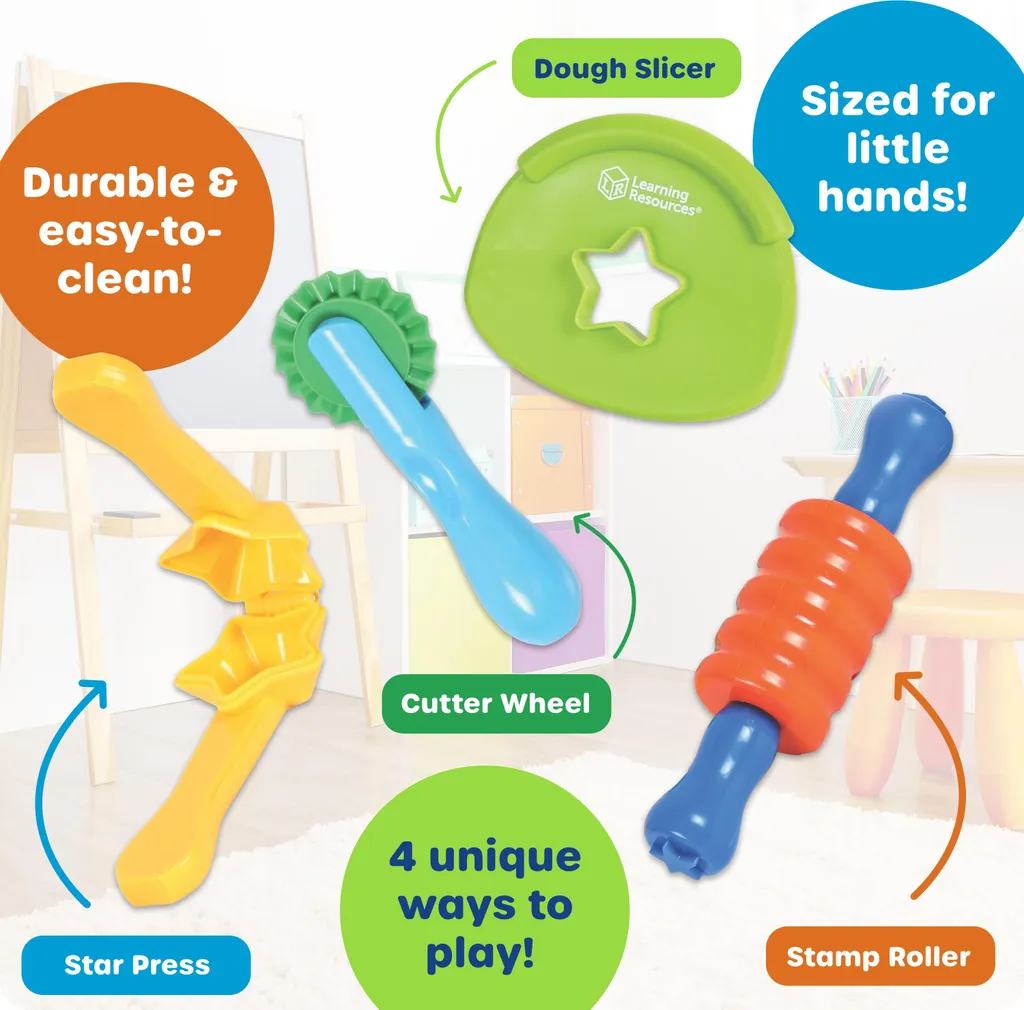 Set de 4 outils sensoriels ergonomiques et multicolores Learning Resources