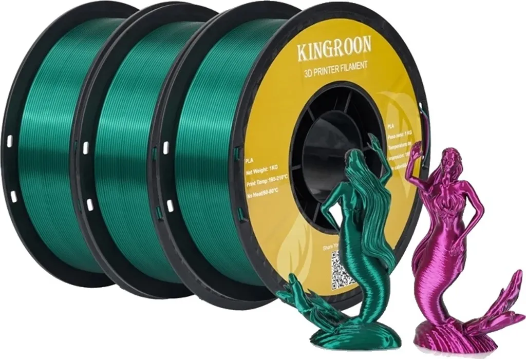 Filament PLA soie brillant double couleur 1,75 mm 3 kg haute qualité