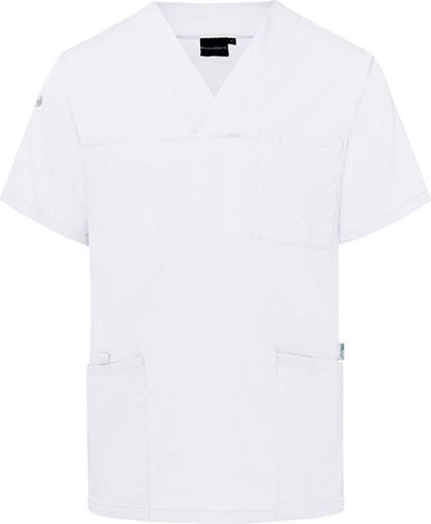 KARLOWSKY Herren Schlupfkasack ESSENTIAL V-Neck Regular Weiß S