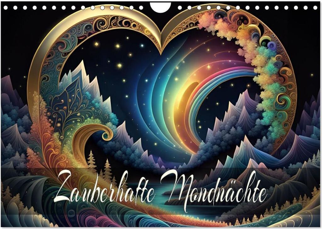 Zauberhafte Mondnächte (Wandkalender 2026 DIN A4 quer), CALVENDO Monatskalender