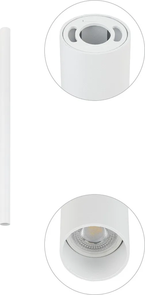 Spot de plafond blanc pour cuisine et salon FOURTY Nowodvorski 10820