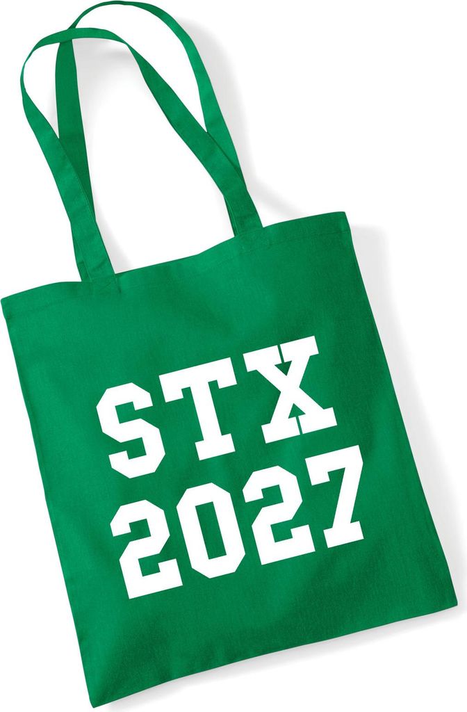 Huuraa Jutebeutel STX 2027 Abschluss Dänemark 10 Liter Kelly Green Baumwolle Tasche Geschenkidee