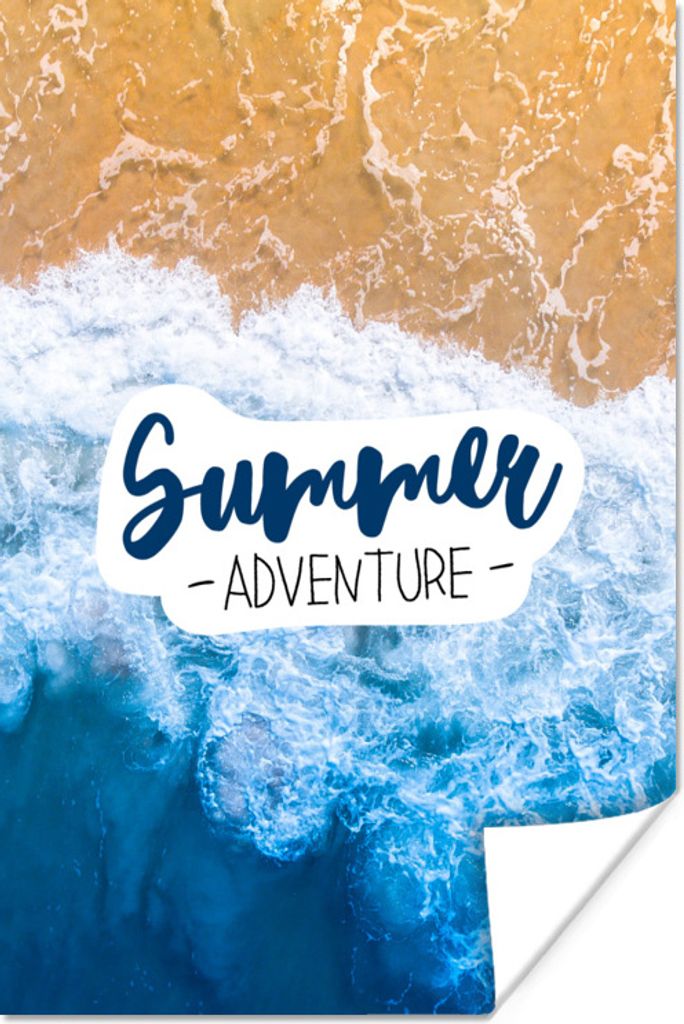 MuchoWow Poster Strand - Sommer - Zauber 20x30 cm - Papierdruck