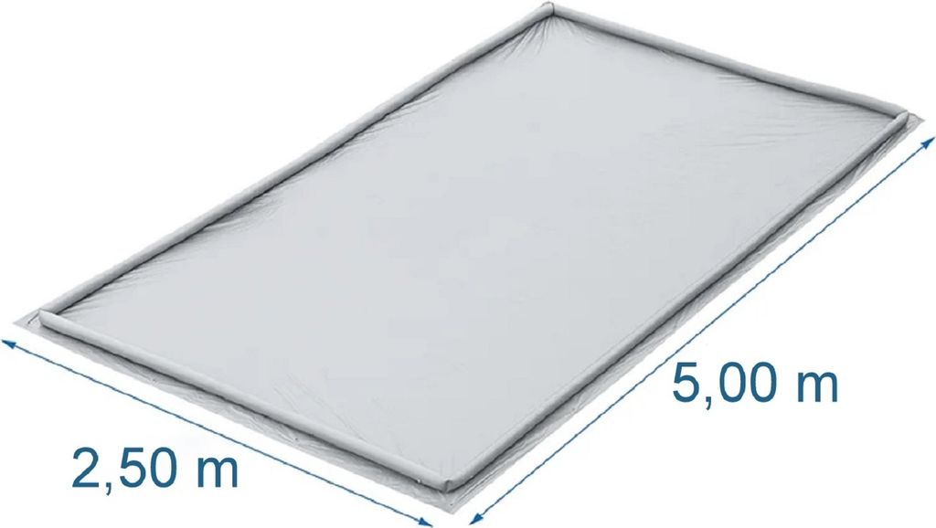 Vorzeltboden mit aufblasbarem Rand 2,5 x 5 Meter Produktbild 