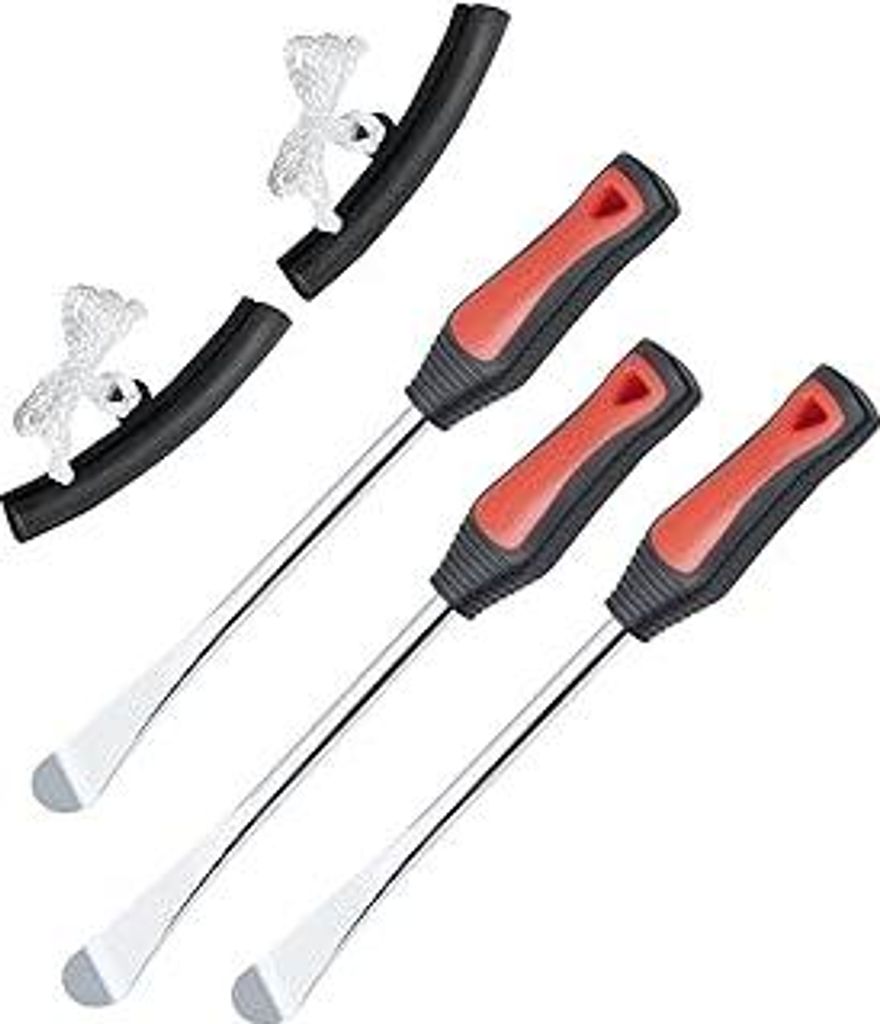 ROTATION 5 TLG Reifenheber Reifen Montiereisen, 3 Stücke 290mm Reifenheber montierhebel Werkzeug, 2 Stücke Rad Felge Protektoren Tool Kit