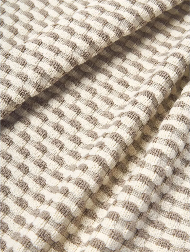 Set Asciugamani Westwing Juniper 100% Cotone | 600g/m² Bianco Marrone - 3