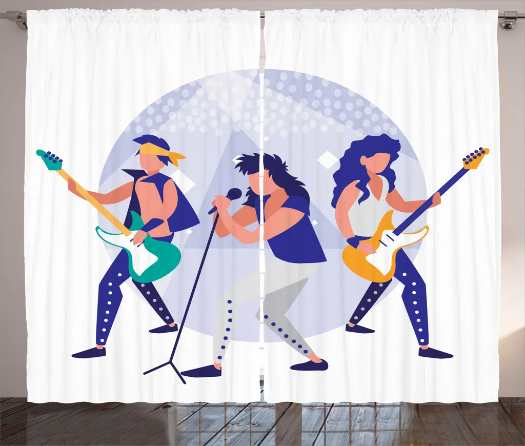 Tenda Design Rock'n'Roll ABAKUHAUS 280x245: Blu Indaco per Living