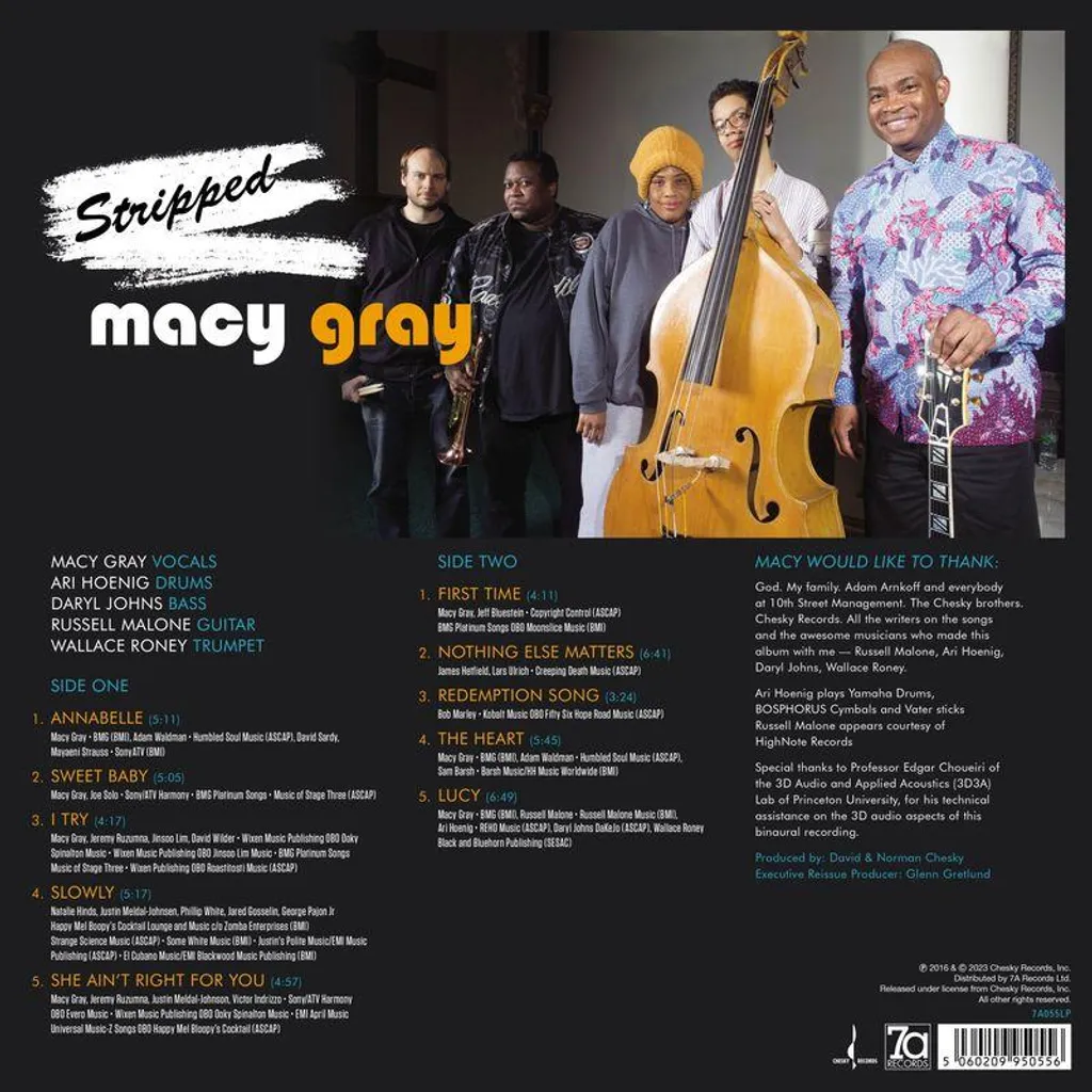 Macy Gray Stripped Vinyle Blanc 180g - Album Audiophile Pressage Bertus - 2