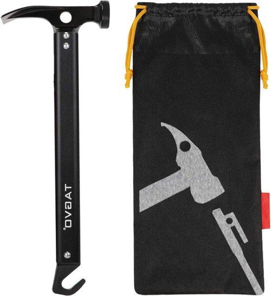 Mehrzweckhammer Aluminium mit Zahnstange für Camping