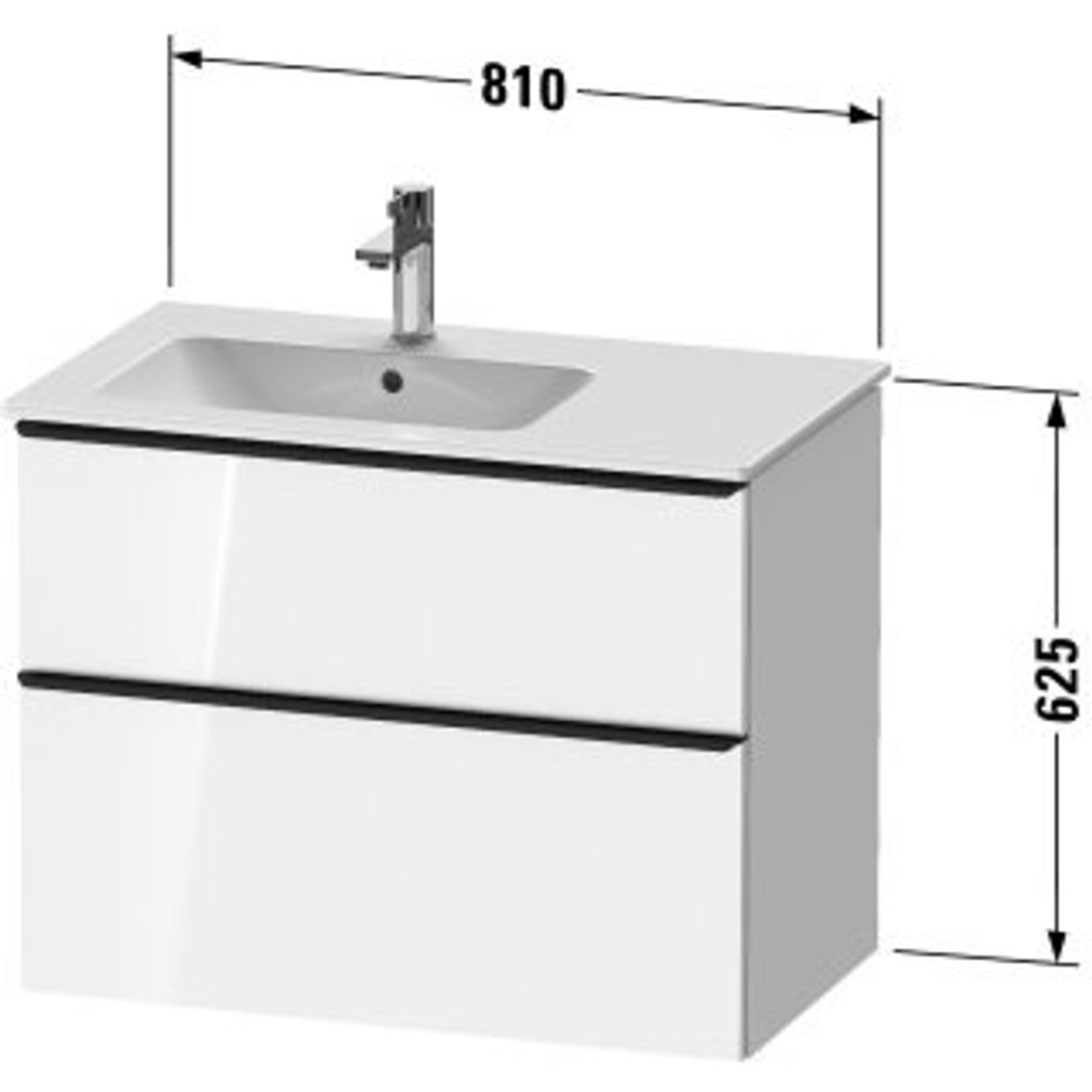 Duravit DE4366010550000 DN WTU WH 810x462x625 Az 1 Ei