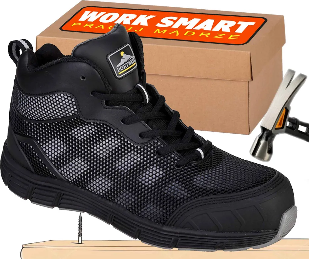 Chaussures de sécurité Derwent S1P Compositelite Noir Gris Taille 45