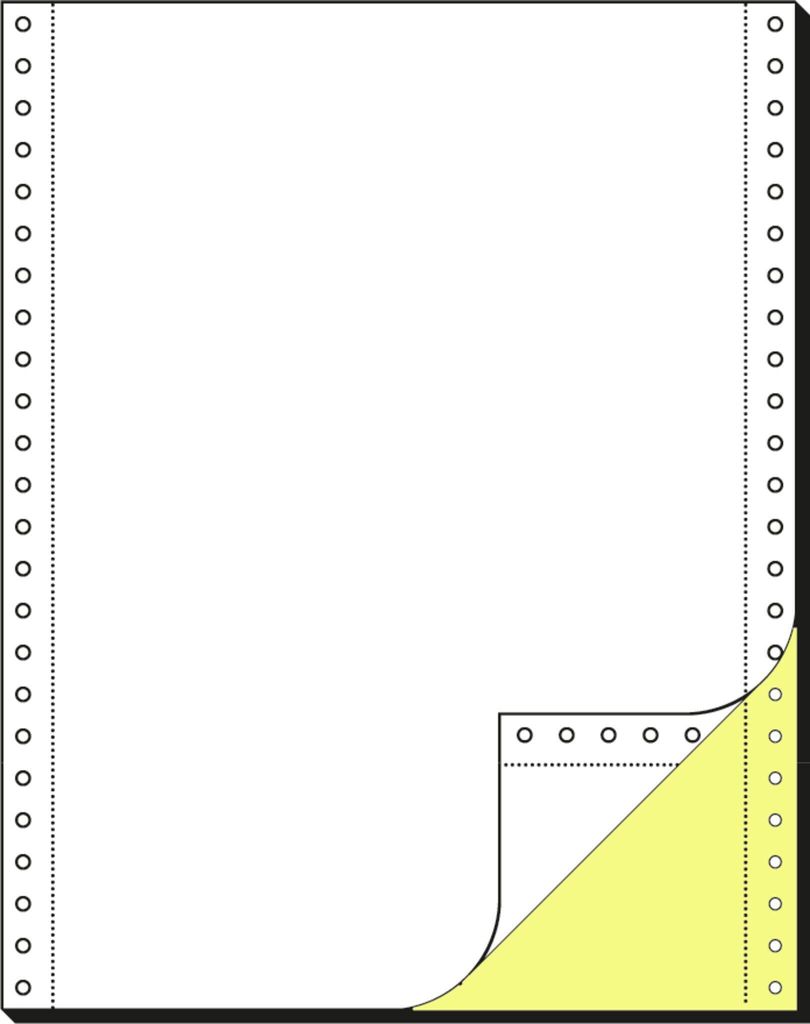 SIGEL 32246 Computerpapier 12"x240 mm, A4, LP, 80 g/m², 2f, blanko, 1000 Sätze, Endlospapier