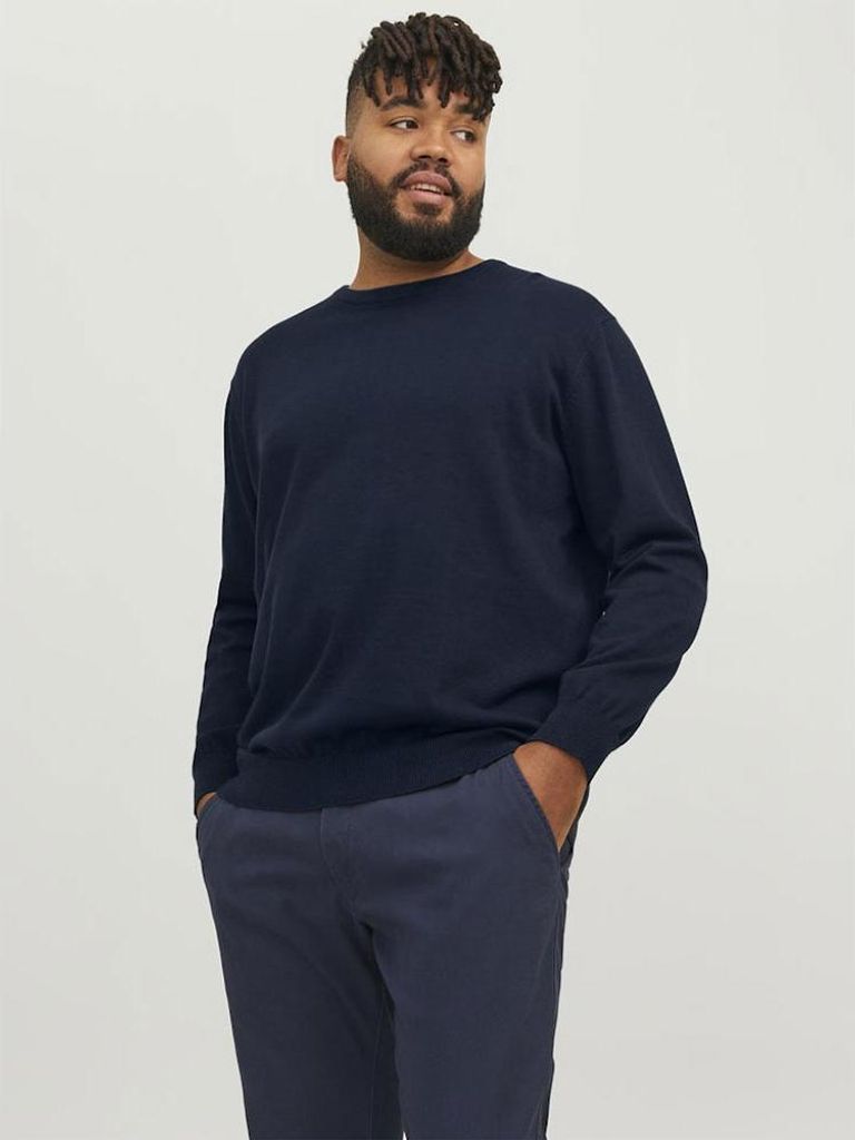Jack & Jones Basic Plus Pullover Blau 3XL Mann Blau 3XL
