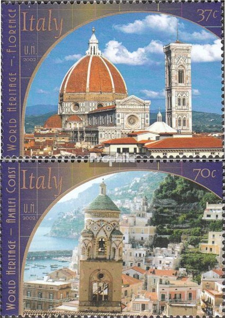 Briefmarken UNO - New York 2002 Mi 904-905 (kompl.Ausg.) gestempelt Italien