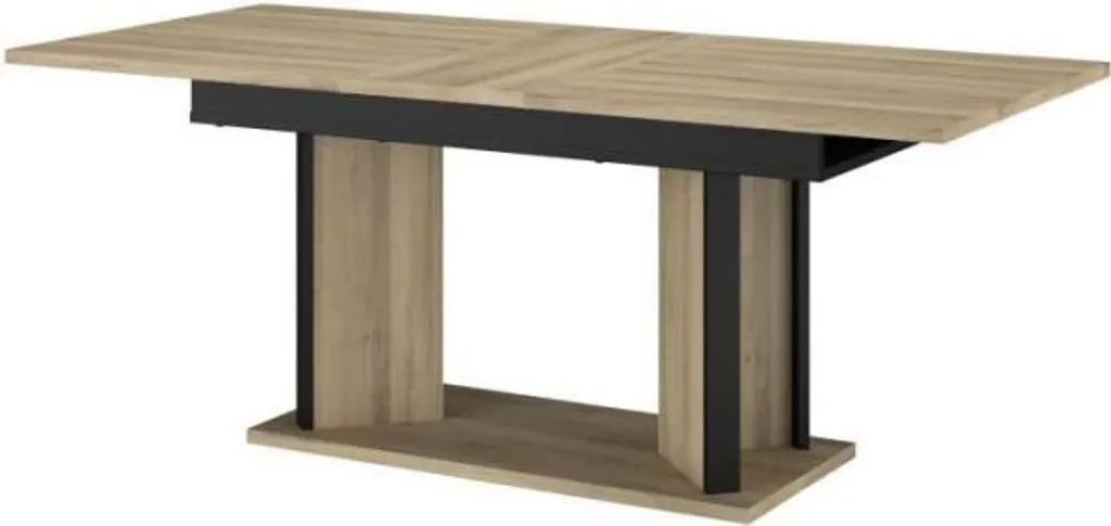 Grande table de repas Oskar extensible pour 8 personnes chêne noir - 5