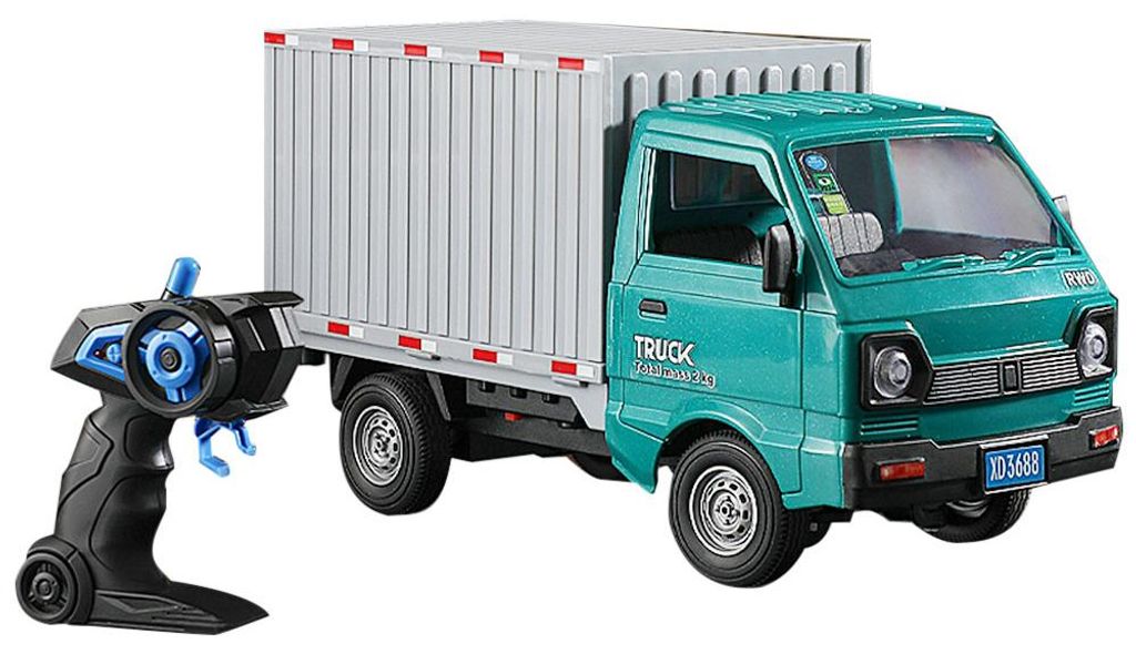 Ferngesteuerter LKW, 2,4 GHz, 1/16, ferngesteuertes Transportauto, Spruehfahrzeug, in mehrere Richtungen fahrendes ferngesteuertes Auto, brillantes...