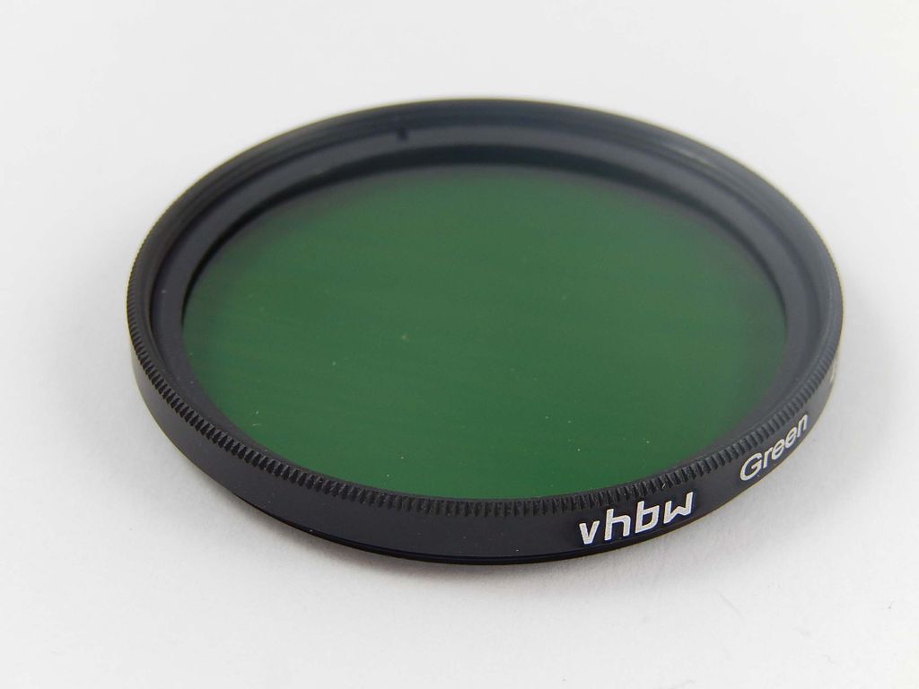 vhbw Universal Farbfilter grün kompatibel mit Kamera Objektiven mit 37mm Filtergewinde - Grünfilter