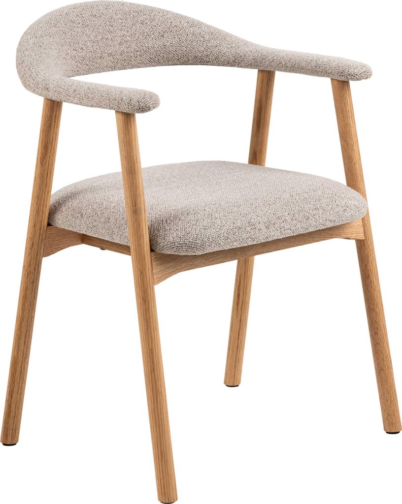 Sedia in legno >Addi< (set da 2) in beige, tessuto, Immagine del prodotto 