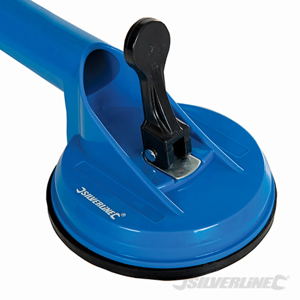 Ventouse double en ABS robuste Silverline pour le levage de dalles lisses