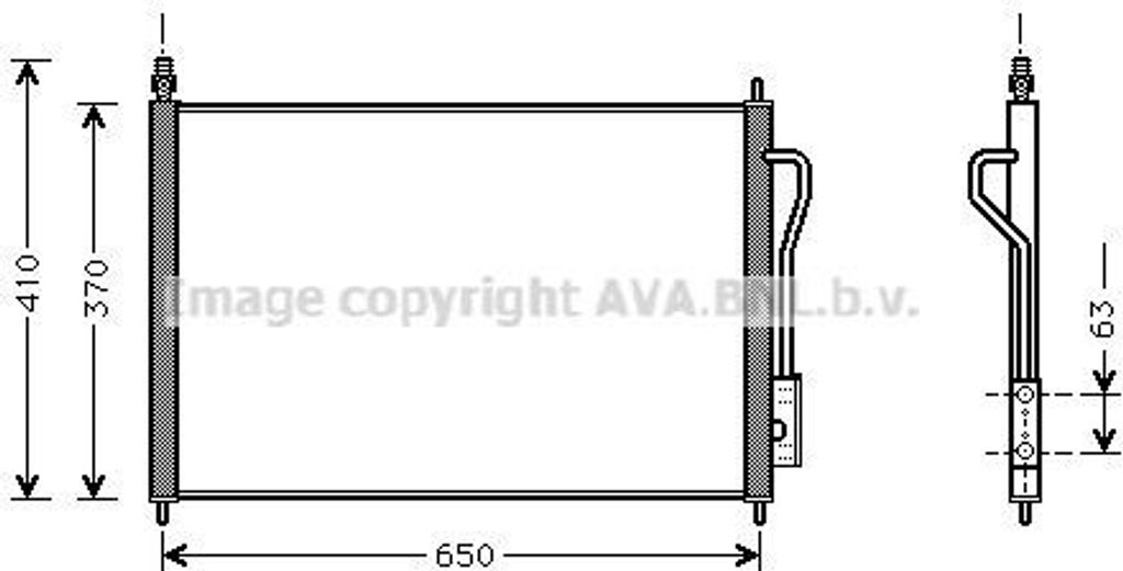 PRASCO FD5268 - OE 1062380 Klimakondensator für Focus (DAW, DBW), Focus (DNW), Focus (DFW)