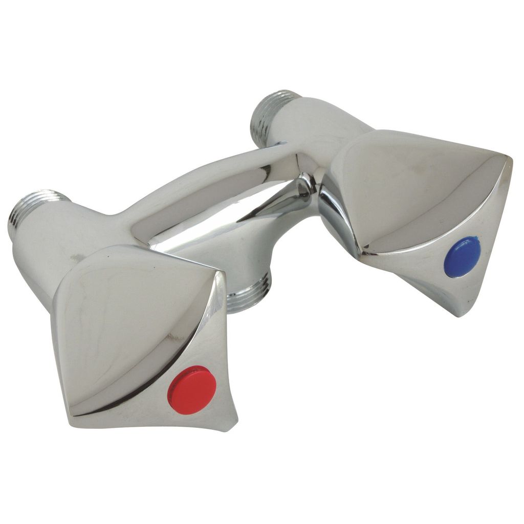 SOMATHERM FOR YOU – Mischbatterie mit Chromoberfläche – Achsabstand 110 mm – M15/21 M20/27 – Ventilkopf 18/150
