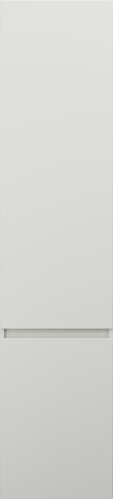 burgbad Lin20 Hochschrank wandhängend mit eine Türe inklusive Wäschekorb, Türanschlag rechts, 400x345x1760mm, HSPG040RF5363