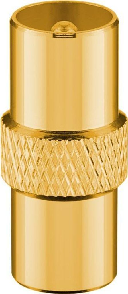 Goobay 40854, F-Typ, F-Typ, F-Typ, Männlich, Männlich, Gold