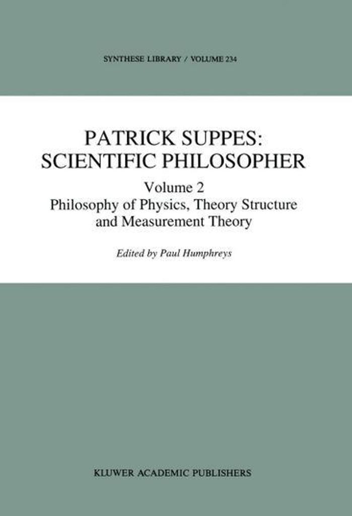 Patrick Suppes: Wissenschaftsphilosoph