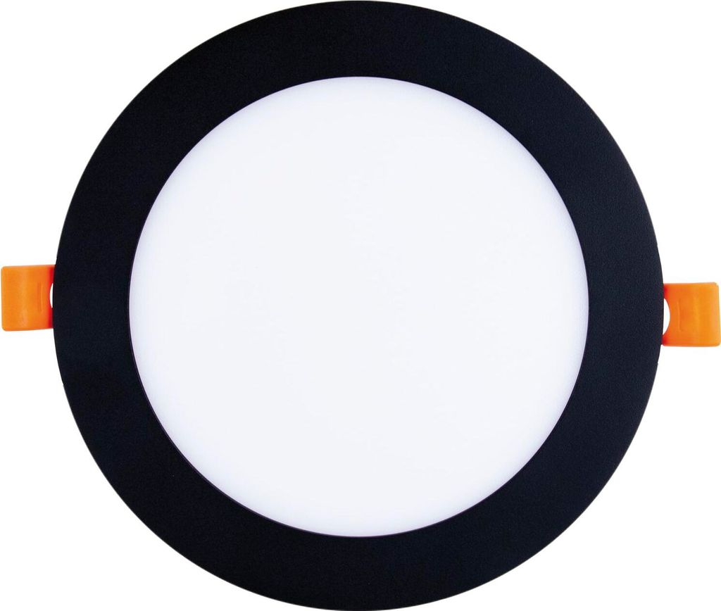 Led Spot - Einbaustrahler 15W 3000K warmweiß ohne Led-Punkte - Led Deckenspot ø 172mm, schwarz 230V