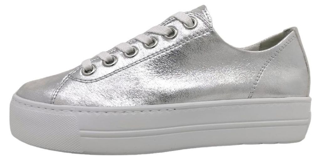 Paul Green  Damenschuhe sportlicher Schnürer Silber Productafbeelding 