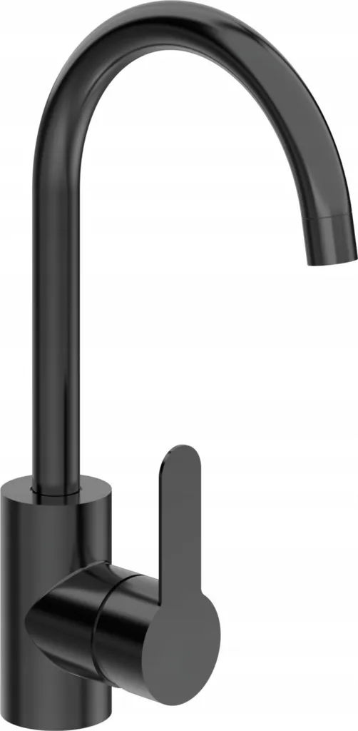 Offerta Rubinetto Cucina Nero Acciaio 340mm | Spazzolato e Antigraffio