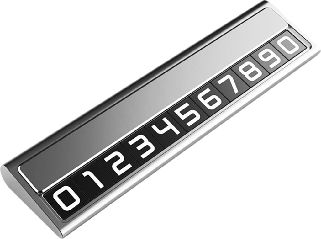 Temporäres Parkschild aus Metall fürs Auto, magnetische Nummer, fluoreszierender grüner Aufkleber, automatisches Parkschild, versteckte temporä...