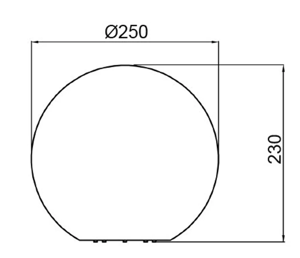 Éclairage d'Ambiance Extérieur Boule de Jardin 25cm pour Terrasse