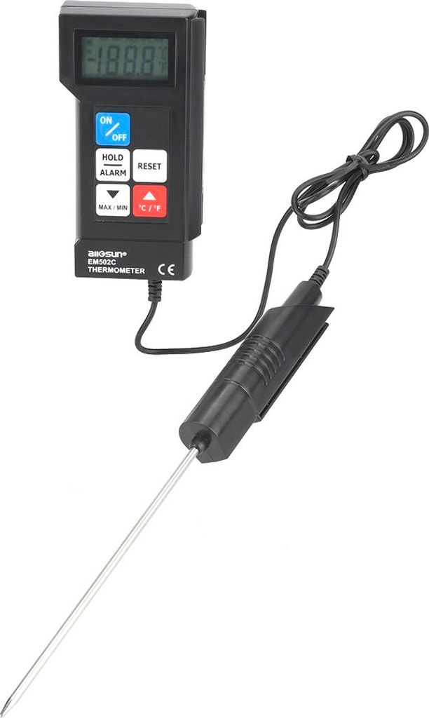 EM502C Professionelles digitales elektronisches Thermometer Lebensmittelthermometer mit Sonde