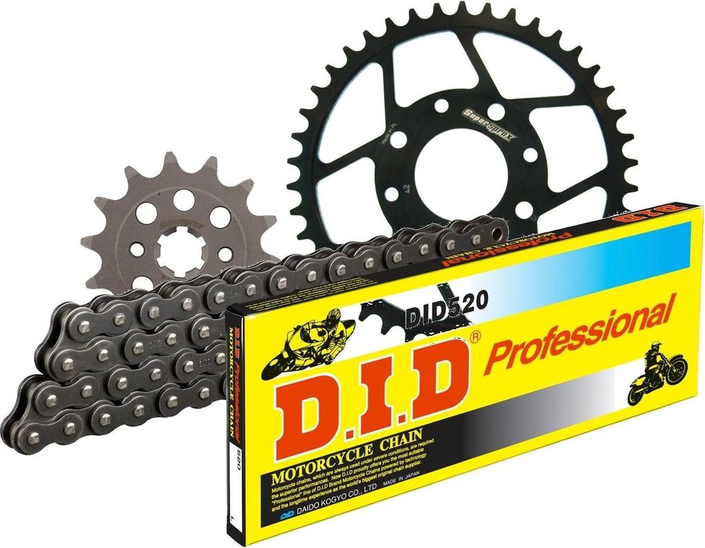 Kit Stahl passend für KTM 200 Duke 11-14 14-42-118 DID520 Clip