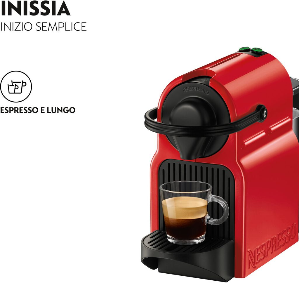 Ekspres do kawy Krups Nespresso Inissia (XN1005) Czerwony Zdjęcie produktu 10
