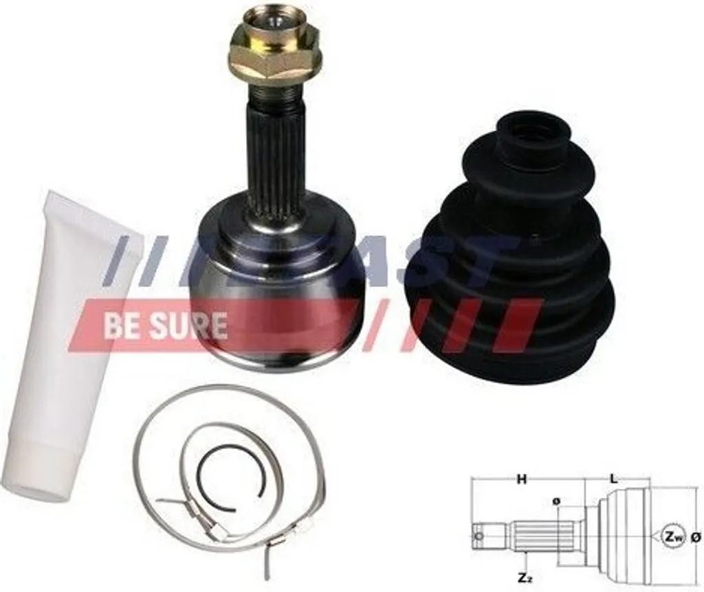 Joint de transmission FAST FT25065K haute résistance pour Fiat OE 46307572