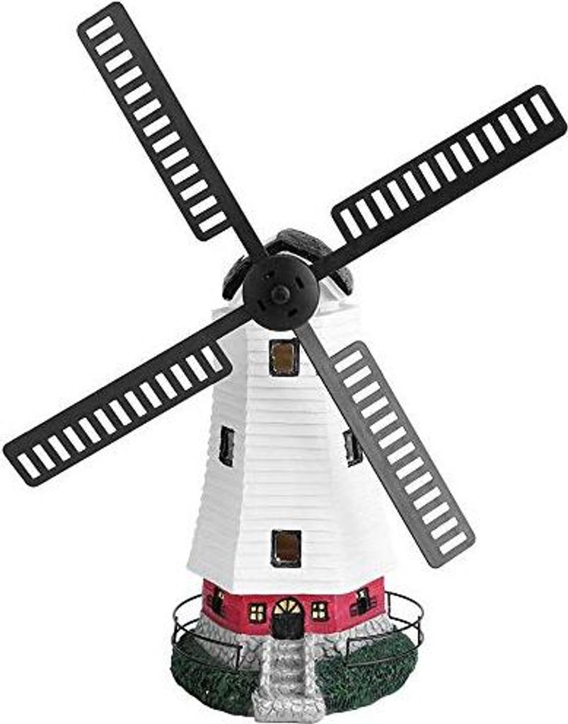 Solar-Windmühle mit Beleuchtung Produktbild 