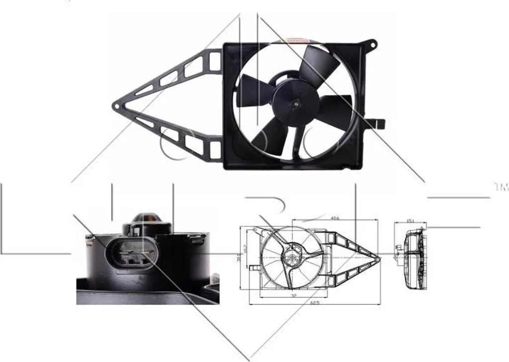 Ventilateur de refroidissement moteur pour Combo (71) - Remplacement OE