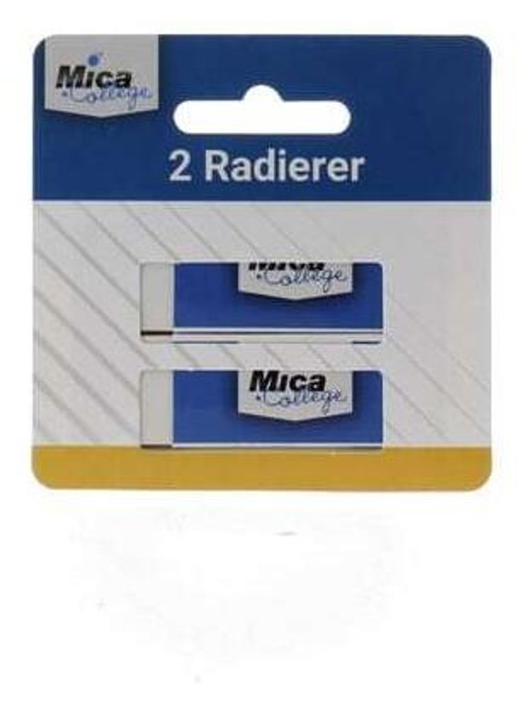 2 Radierer - weiß - ca. 5,7 x 2,1 x 1 cm Produktbild 
