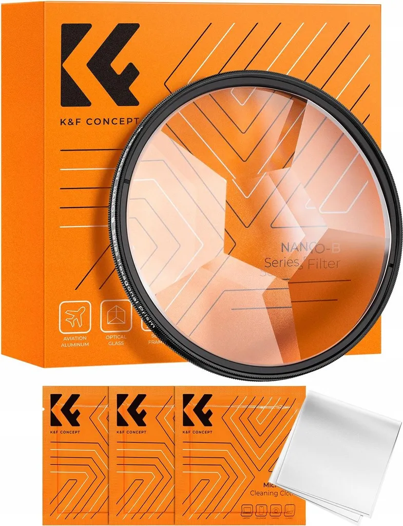 K&F Filtre Kaléidoscope 58mm - Effet 6x Hexagonal - KF01.2804V1 Photo