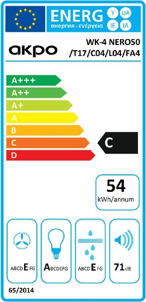 Akpo wk-4 wk-4 nero eco 320 wandhängend schwarz 320 m³/h Produktbild 6