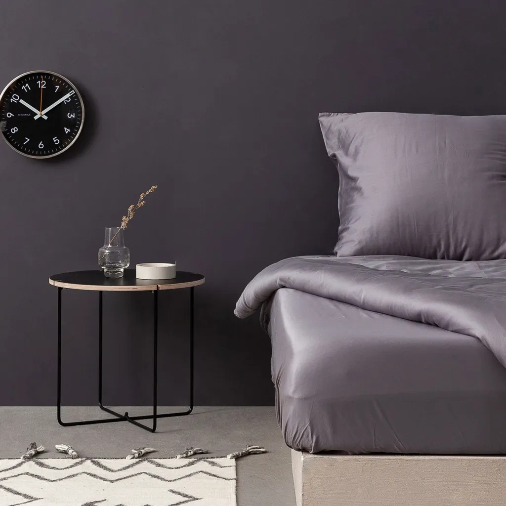 Copripiumino Matrimoniale 240x220 L'Essentiel Grigio Scuro Satin