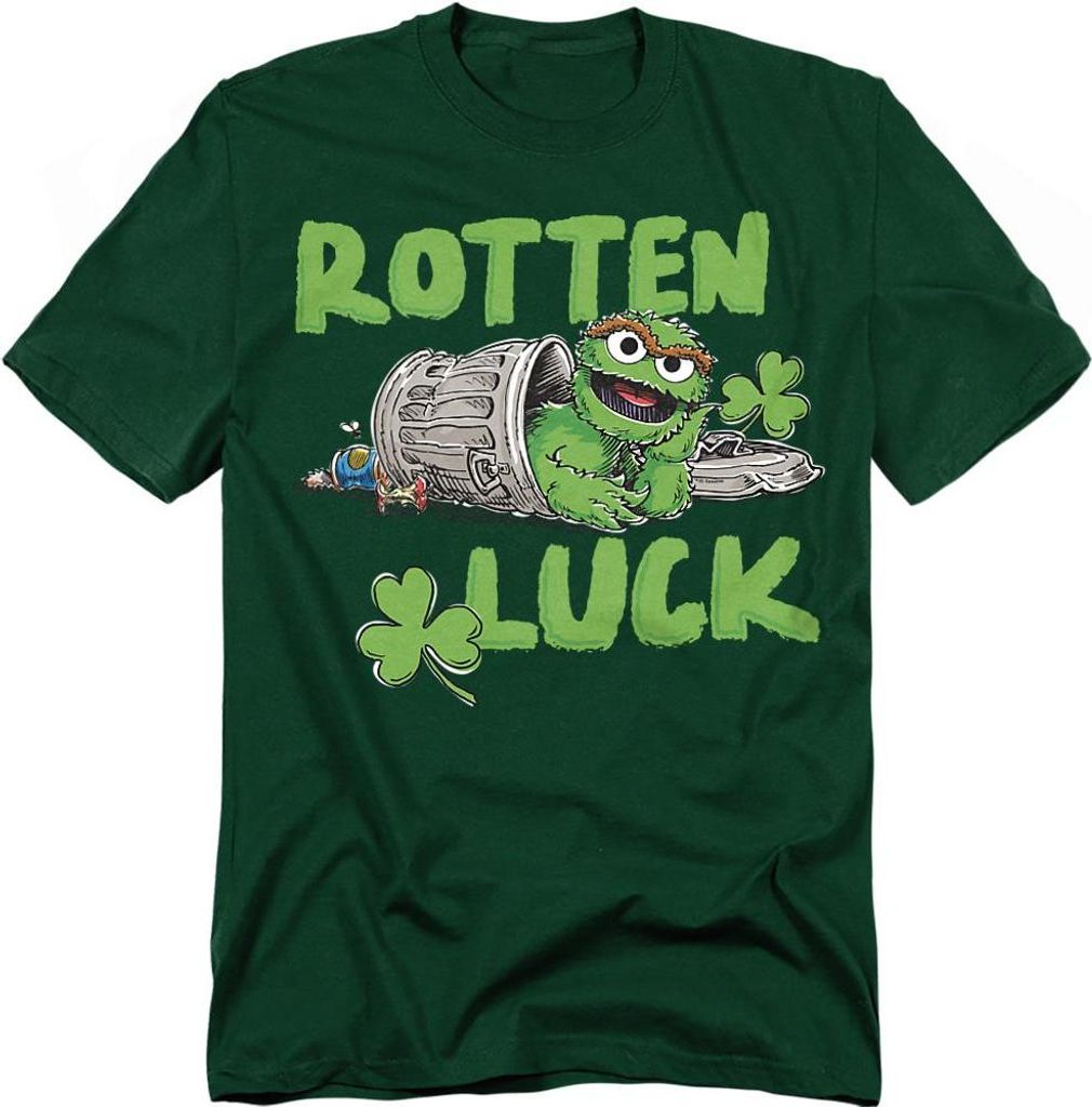Sesame Street - "Rotten Luck" T-Shirt für Herren/Damen Uni TV21488 (S) (Dunkelgrün)