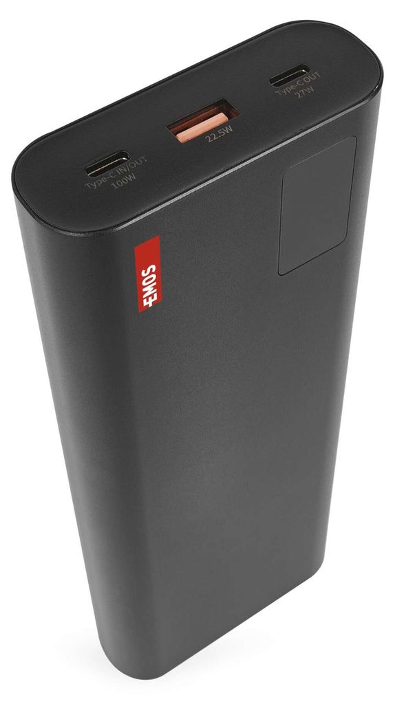 Powerbanka EMOS NTBF30, 27 000 mAh, 100 W PD, černá