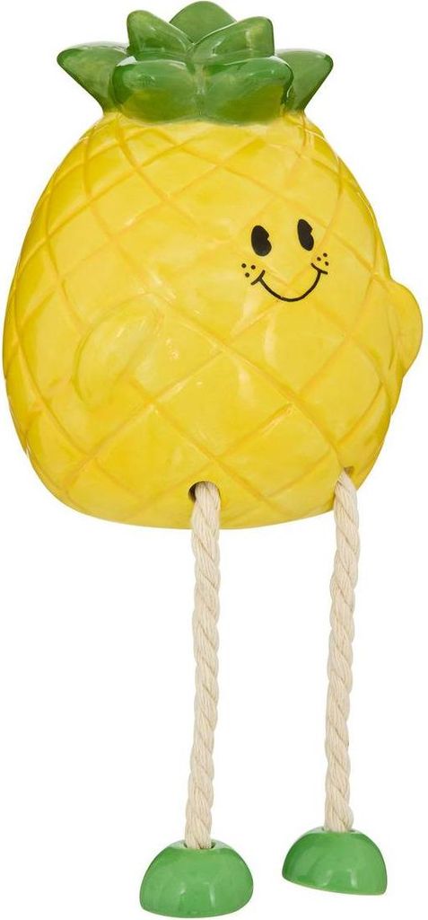 Spardose foodie ananas 8,5x8,5x18 cm gelb - Atmosphera créateur d'intérieur