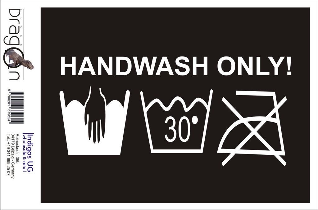 Aufkleber / Autoaufkleber - JDM / Die cut / Auto / OEM - handwash only! 210x100mm weiß - Heckscheibe / Heckscheibenaufkleber
